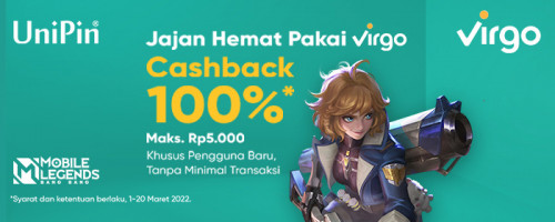 PROMO – Serbu Cashback bareng Virgo di UniPin! (MARET)